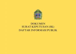 SURAT KEPUTUSAN DAFTAR INFORMASI PUBLIK